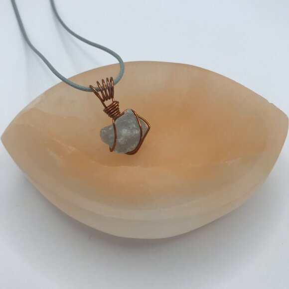 Natural Celestite Pendant (Reiki Infused) - Picture 2 of 4